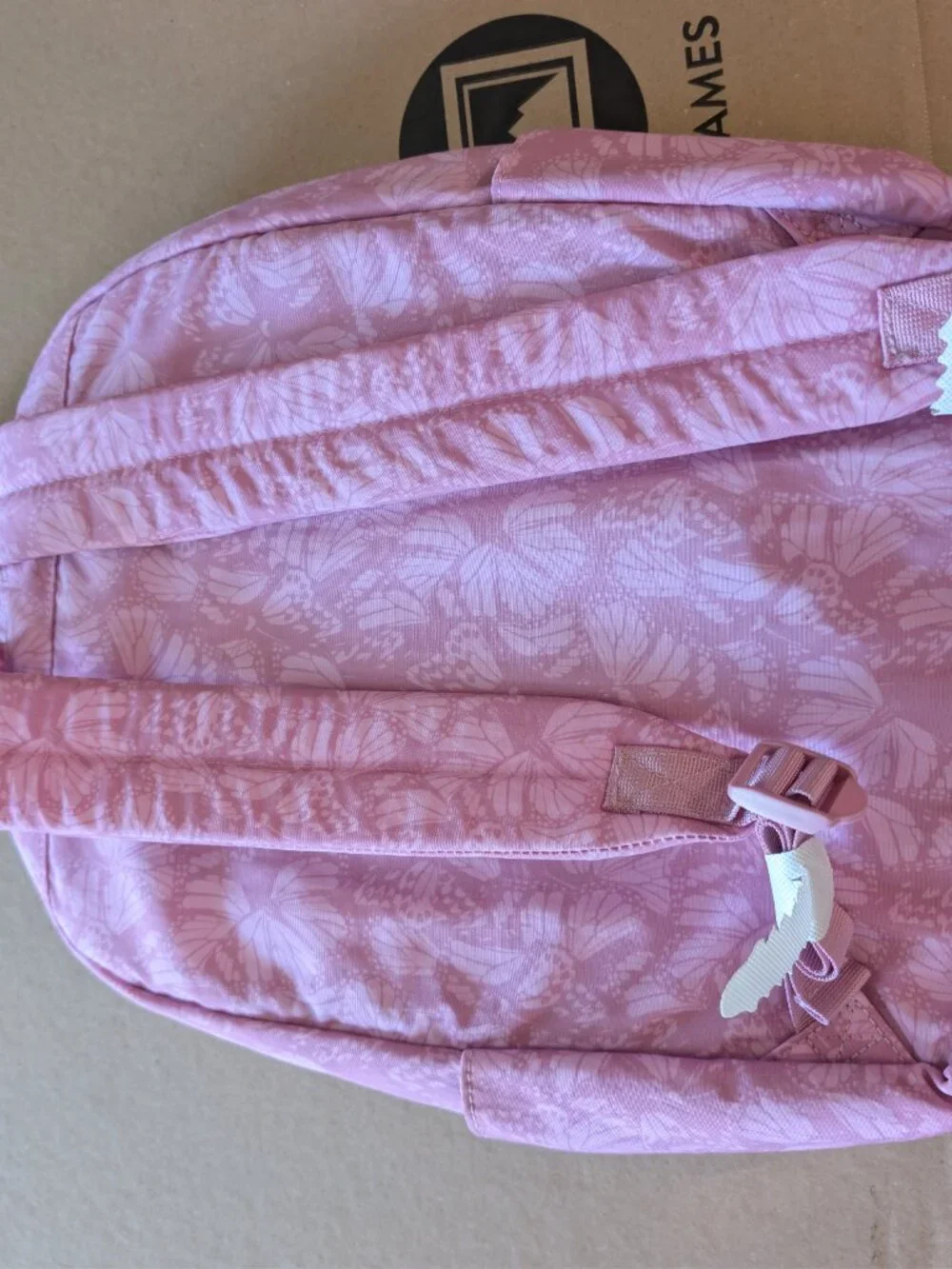 No Boundaries Dome Backpack Rosy Lilac Butterfly Pink Purple NWT